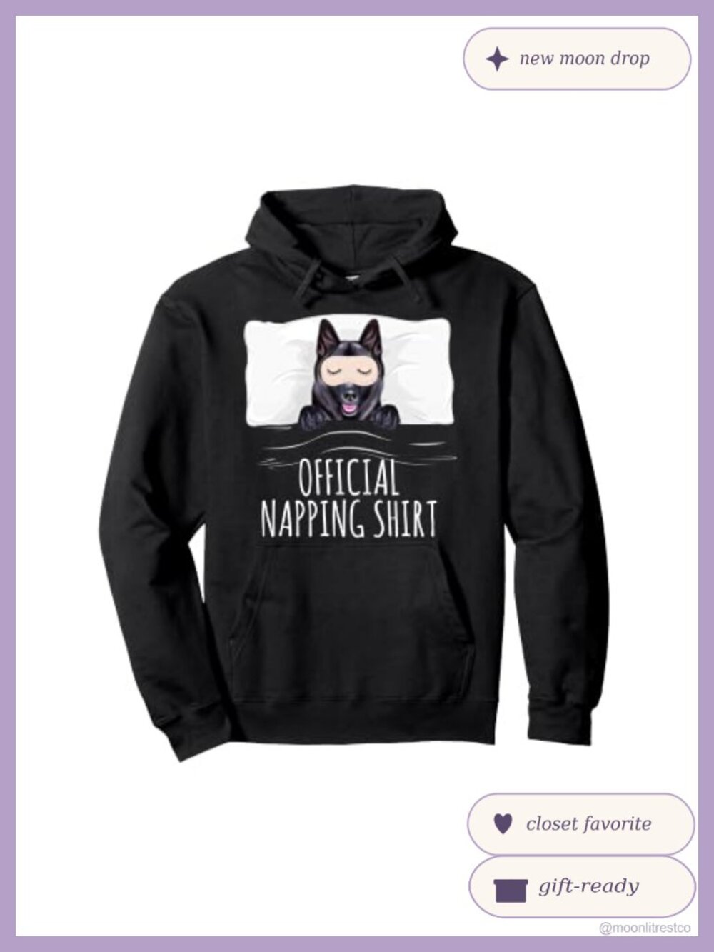 Norwegian Elkhound Sleep Mask Pullover Hoodie Dog Lover Gift